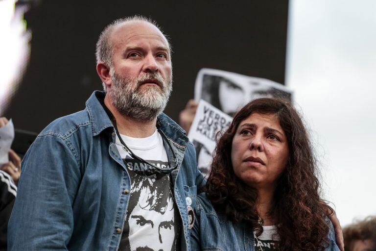 Sergio Maldonado con su pareja Andrea Antico.