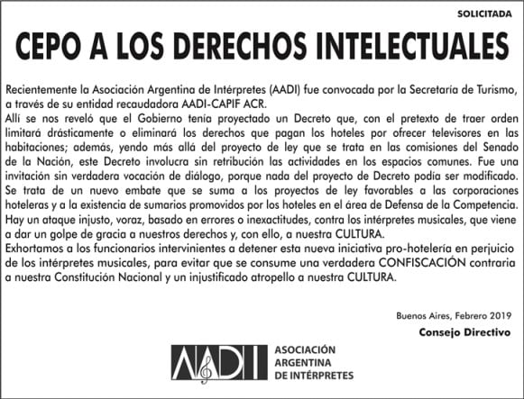 Solicitada de Aadi