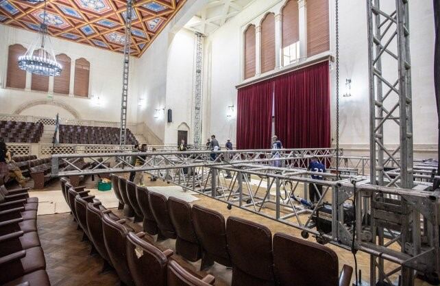 Preparativos para el debate presidencial en Santa Fe (Uno de Santa Fe)