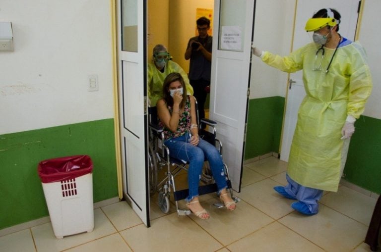 Exitoso simulacro de detección del coronavirus en el Aeropuerto de Iguazú