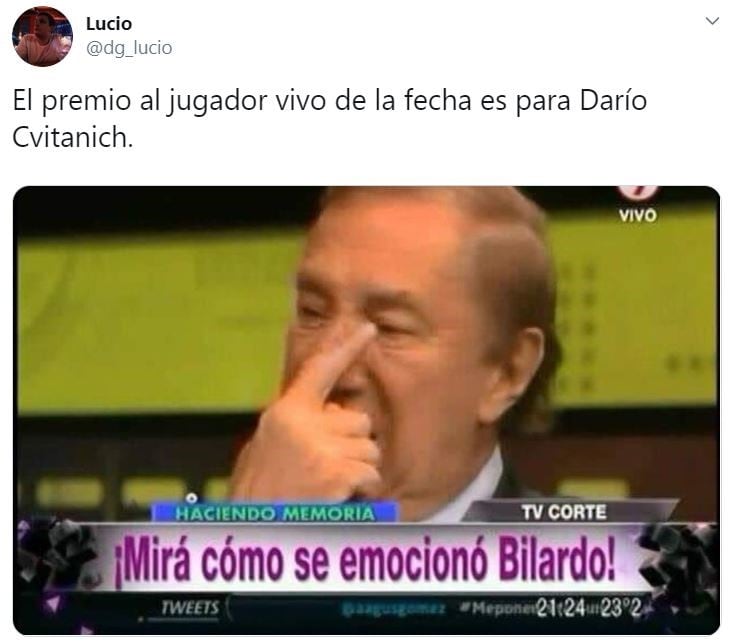 Los memes que dejó el clásico de Avellaneda entre Racing e Independiente (Foto: captura Twitter)