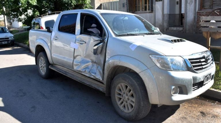 La camioneta 4x4 quedó secuestrada luego del siniestro (El Diario).