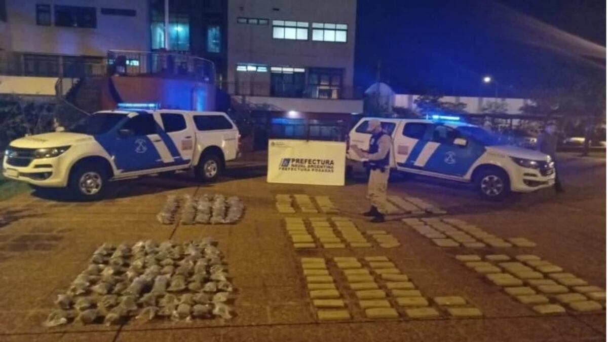 Posadas: incautan marihuana valuada en casi 100 millones de pesos en el Arroyo Zaimán