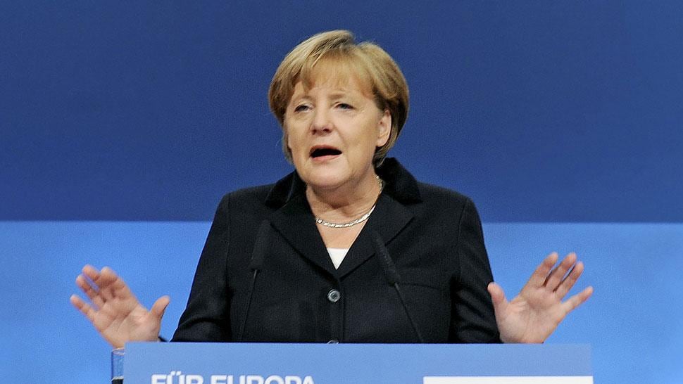 MERKEL. Pidió responsabilidad a los mercados financieros mundiales (AP).