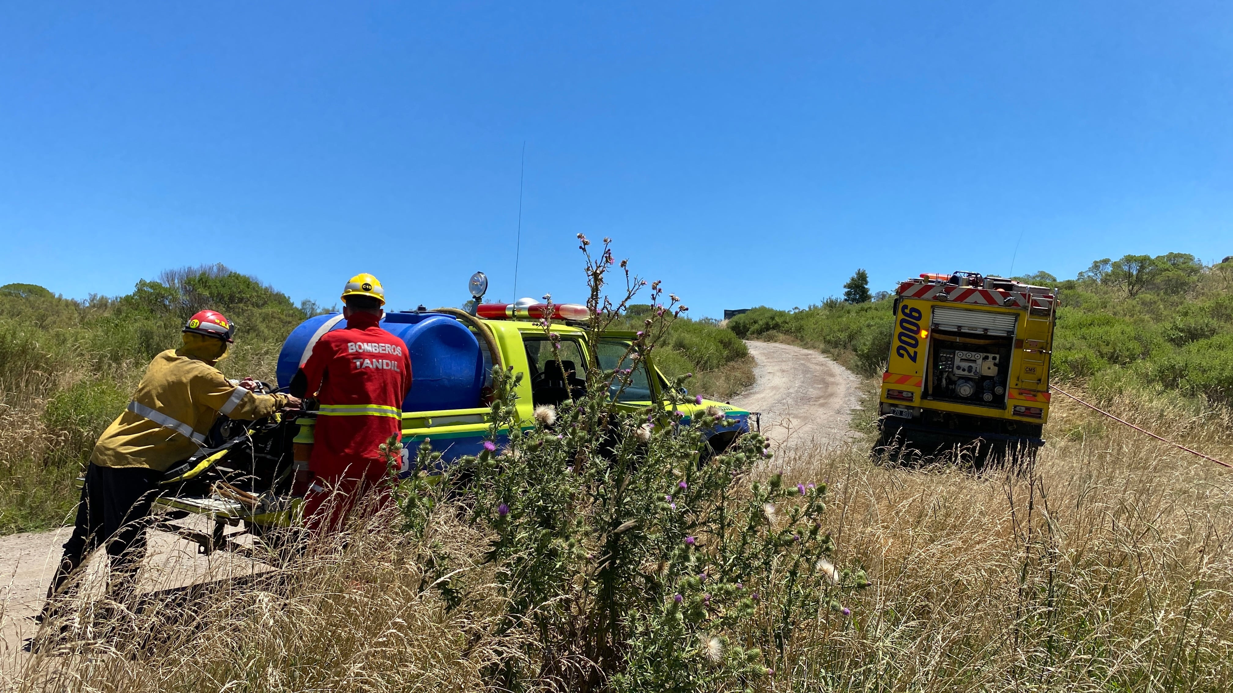 Así fue el operativo para sofocar el fuego en Tandil