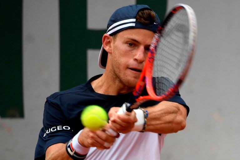 Diego Schwartzman fue contundente ante el local Calvin Hemery. / AFP PHOTO / Eric FEFERBERG