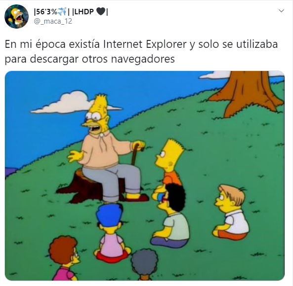 Memes por el fin de Internet Explorer. (Twitter)