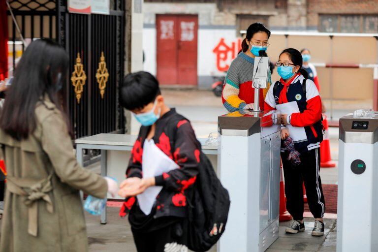 China regresa a las clases presenciales. (AFP)