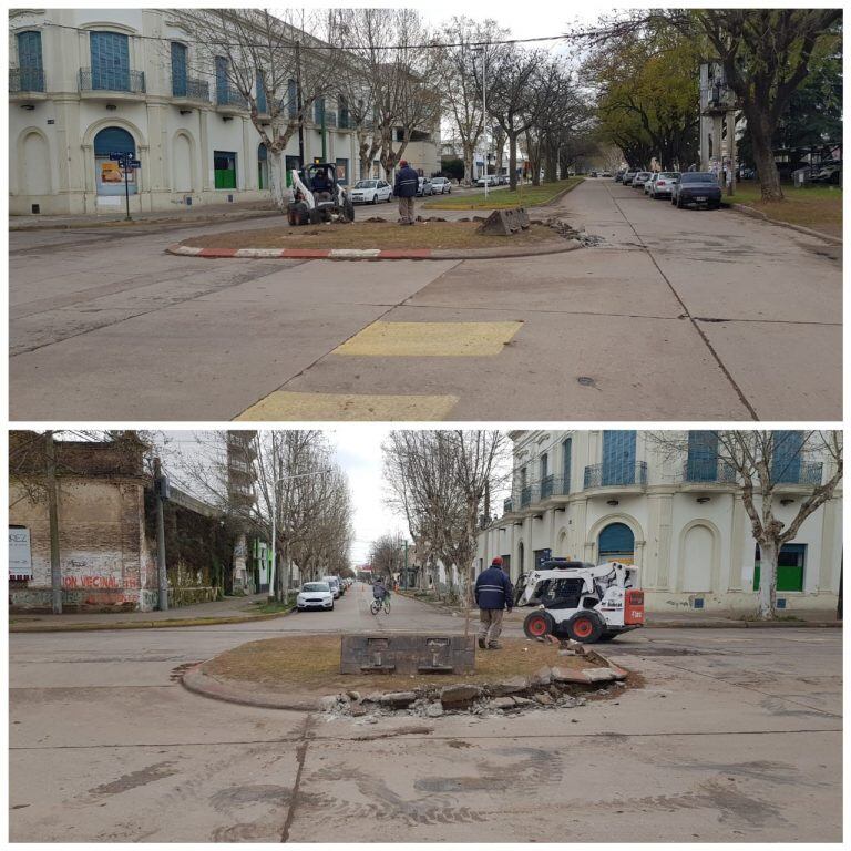 Rotonda de calle Lardizábal y 25 de mayo.