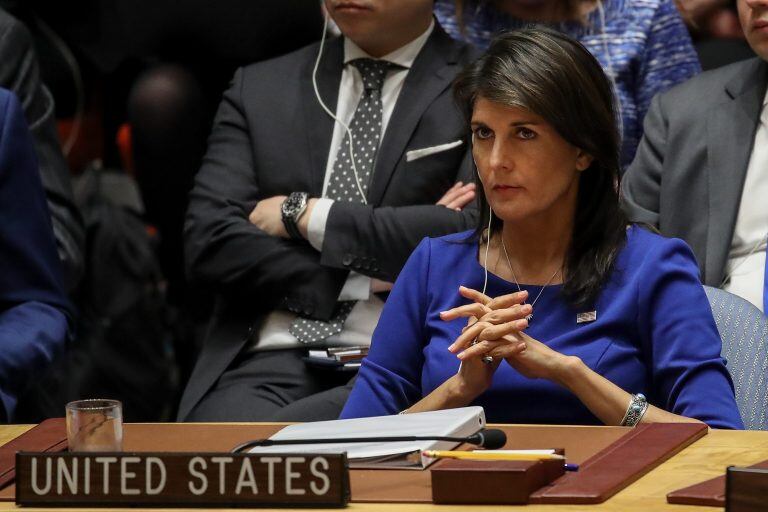 Nikki Haley. 

Drew Angerer/Getty Images/AFP