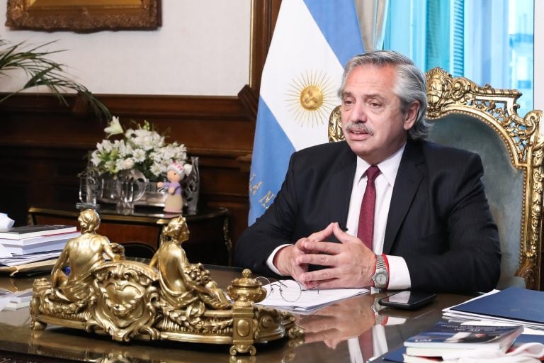 Alberto Fernández trabajó desde Olivos (Foto: Presidencia)