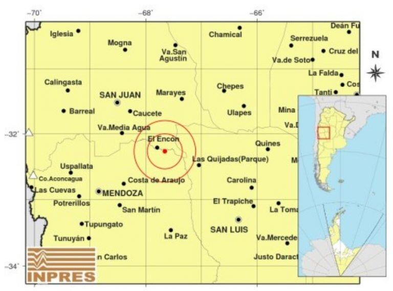 Sismo en Mendoza.