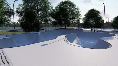 El render del proyecto del nuevo Skate Park.