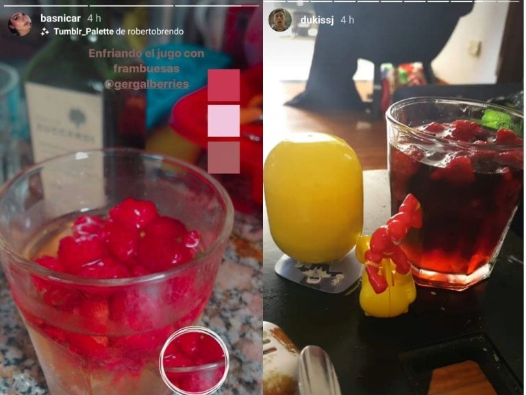 Las imágenes compartidas por Brenda Asnicar y Duki (Fotos: Instagram)