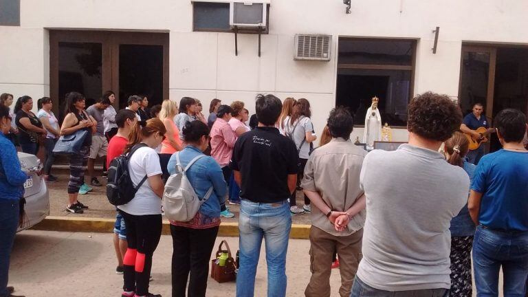 Goyanos marchan en defensa de la fuente laboral