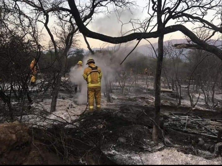 Incendio en Traslasierra