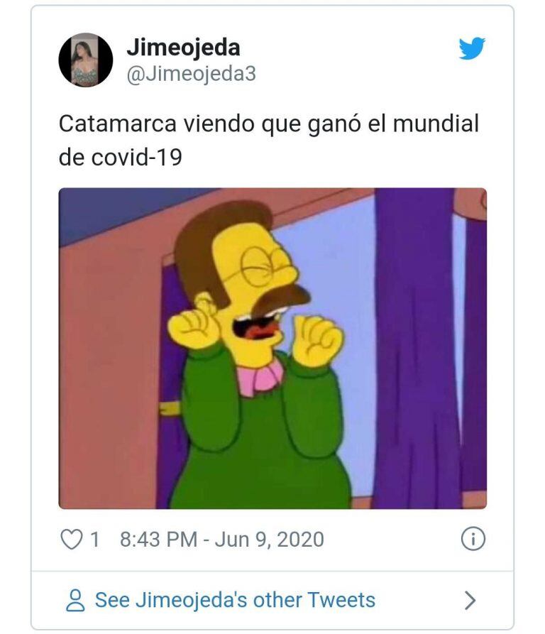 Los memes sobre Catamarca sin casos de coronavirus invadieron las redes sociales.