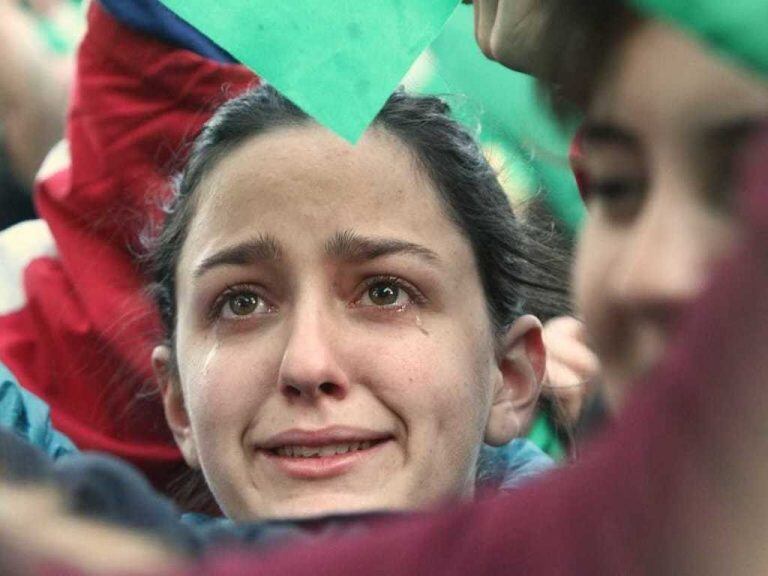 Celebración en la Plaza Independencia por la media sanción a la ley del aborto. (Gentileza: diario El Sol)