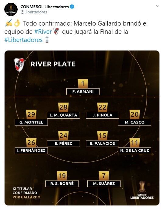 (Twitter: @Libertadores)