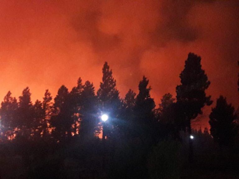 Posibles incendios en la cordillera patagónica.