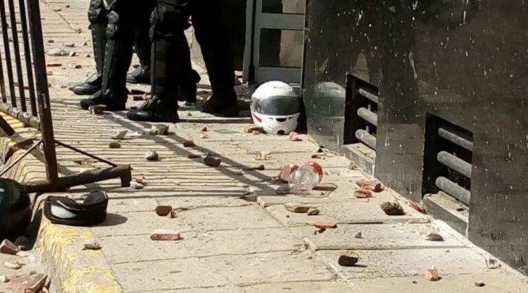 Incidentes frente a Tribunales por la absolución de Raúl Escalante. (Foto: La República)