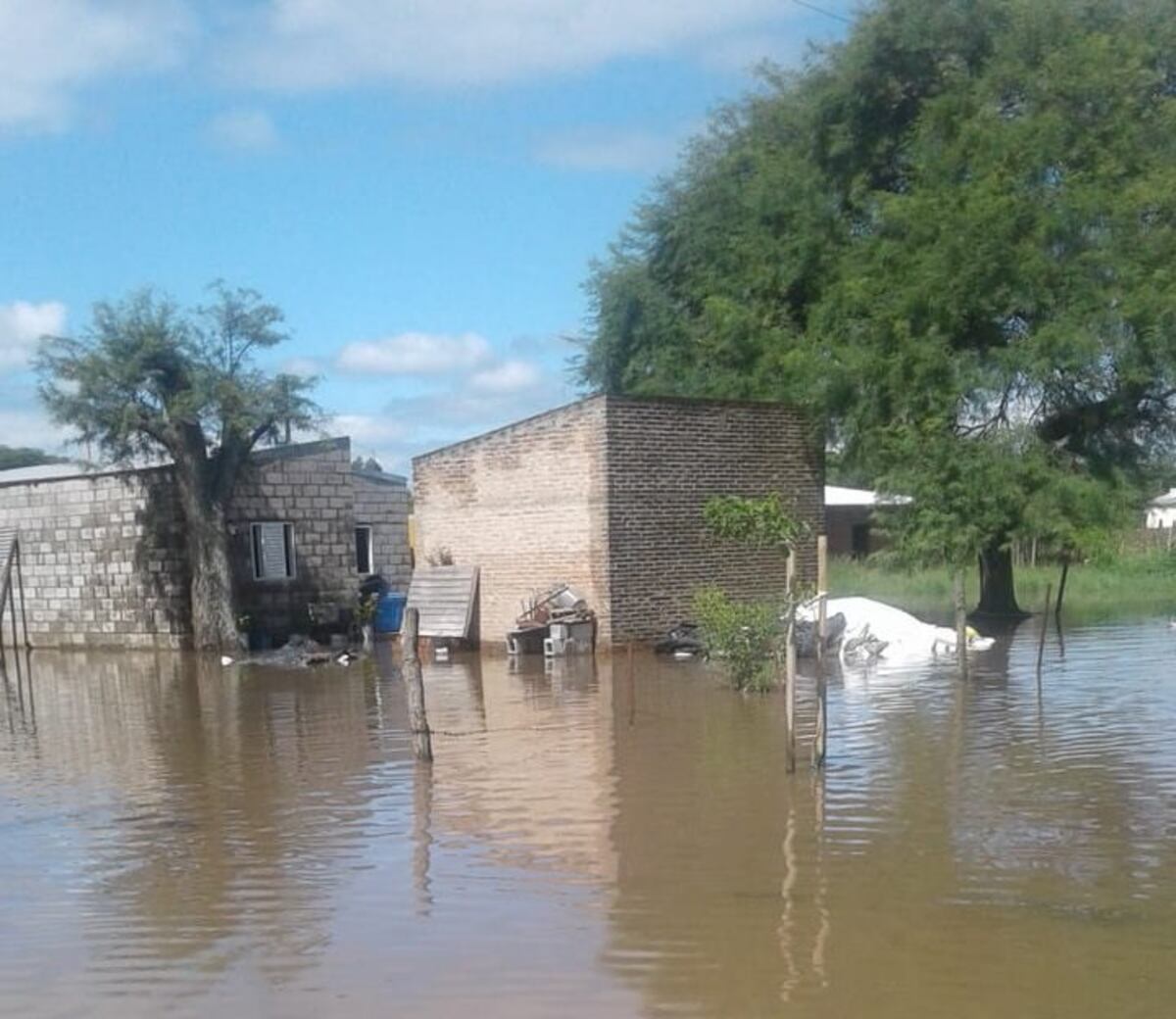 Evacuaron a 72 personas por las inundaciones en el noroeste santafesino