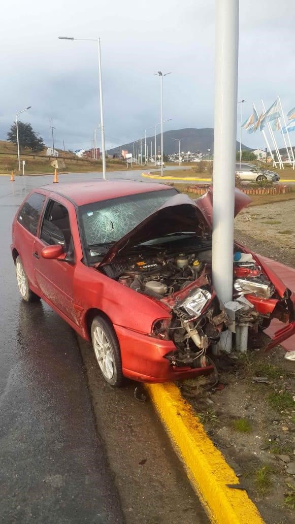 Accidente vial en Ushuaia.