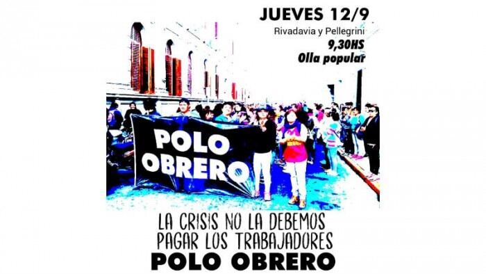 Polo Obrero en la ciudad de San Nicolás. (Prensa Libre)