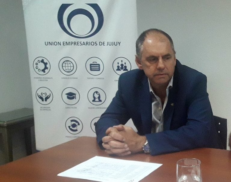 Luis Alonso, presidente de la Unión Empresarios de  Jujuy (UEJ)