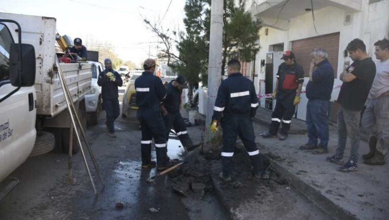 Camuzzi solucionó la pérdida de gas en la zona (web).