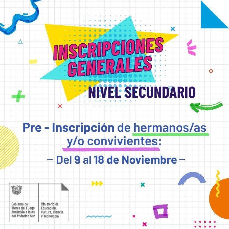 inscripciones secundario