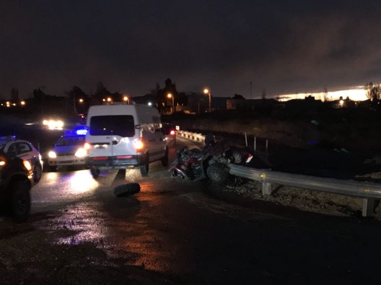 El accidente se produjo en la zona norte de la ciudad.