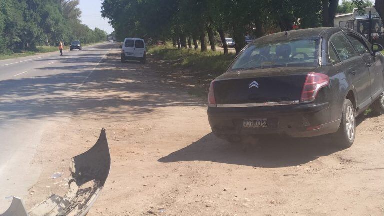 Triple choque en Anisacate: no hubo personas heridas. Créditos Mi Valle.