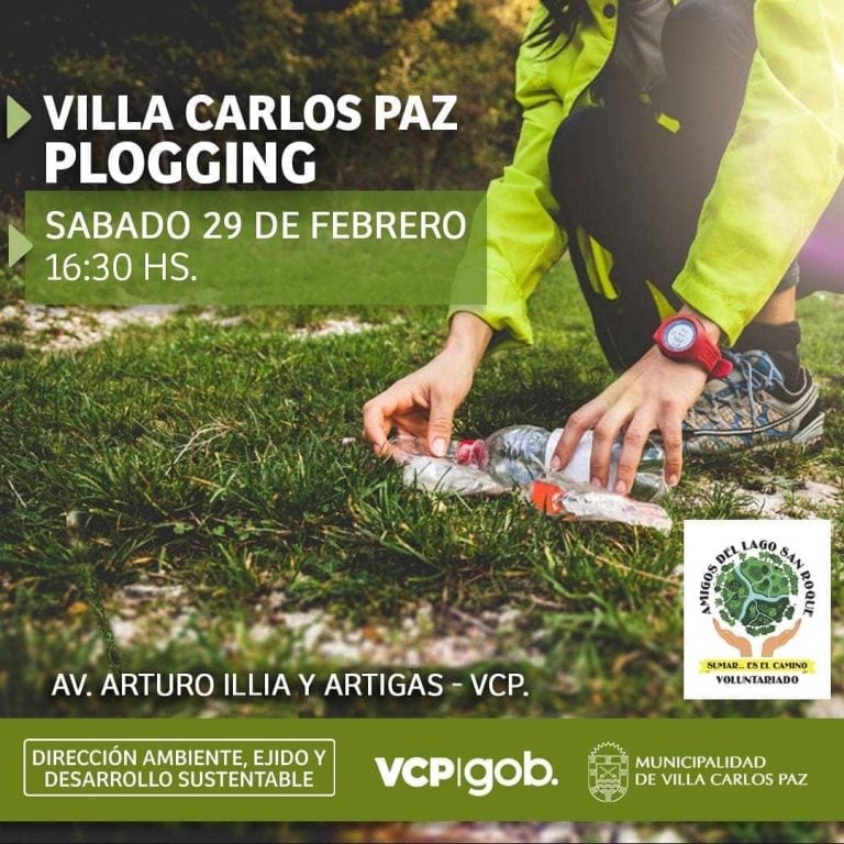 Plogging en Carlos Paz