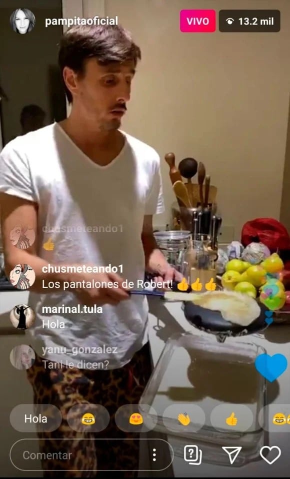 Roberto García Moritán en pijama (Instagram)