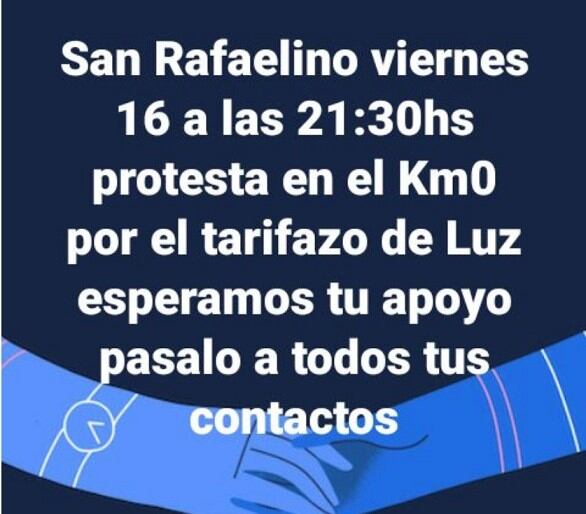 La convocatoria que se publicó en las redes.