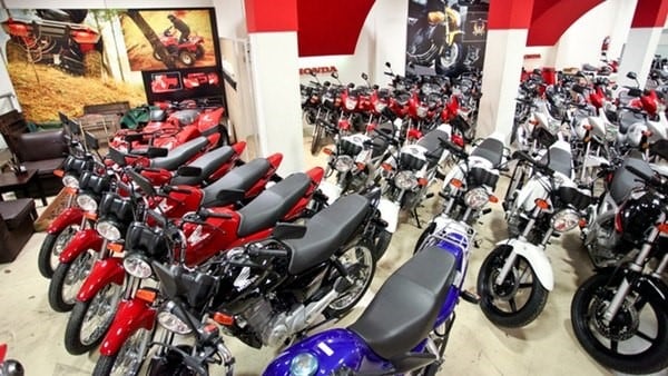 También cayó la venta de motos