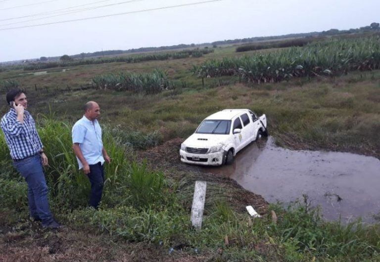 Se accidentó el interventor de Villa Río Bermejito. (Foto: Diario Norte)