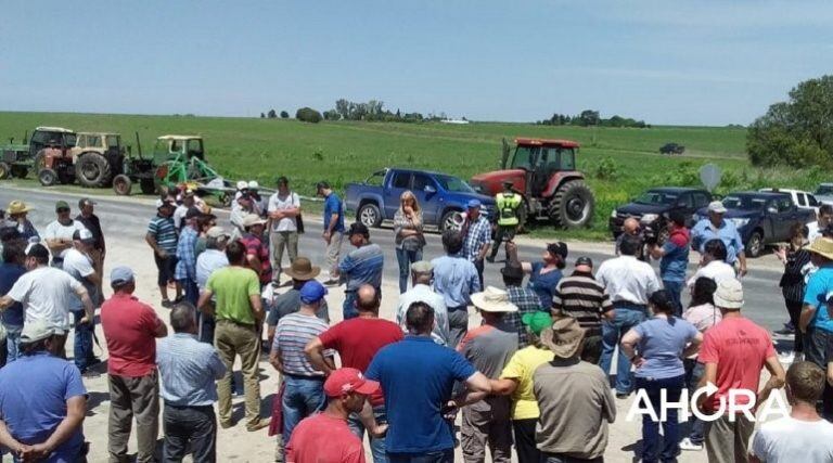 Manifestación del campo en el agro (web).