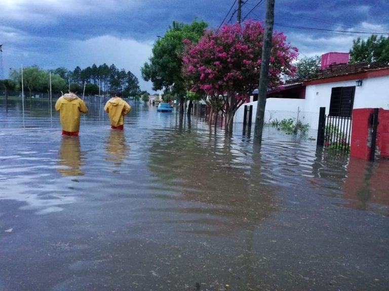 Inundación en Justiniano Posse.