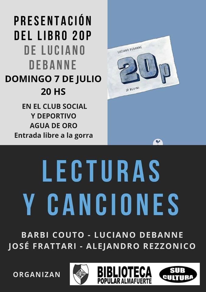 Presentación del libro 20P de Luciano Debanne.