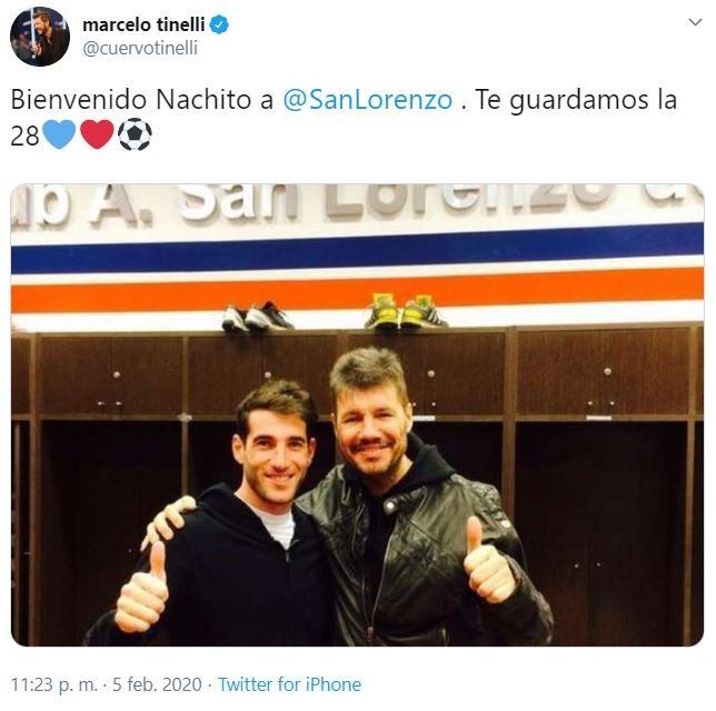 Marcelo Tinelli le dio la bienvenida a Piatti (foto: captura Twitter)