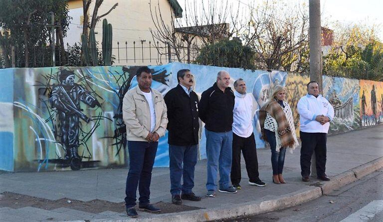 Mural a los héroes de Malvinas (Municipalidad de Santa Rosa)