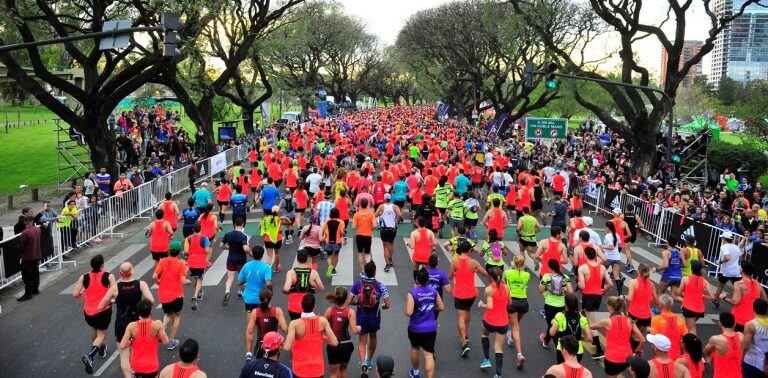 Maratón 42K de Buenos Aires. (Foto: Clarín)