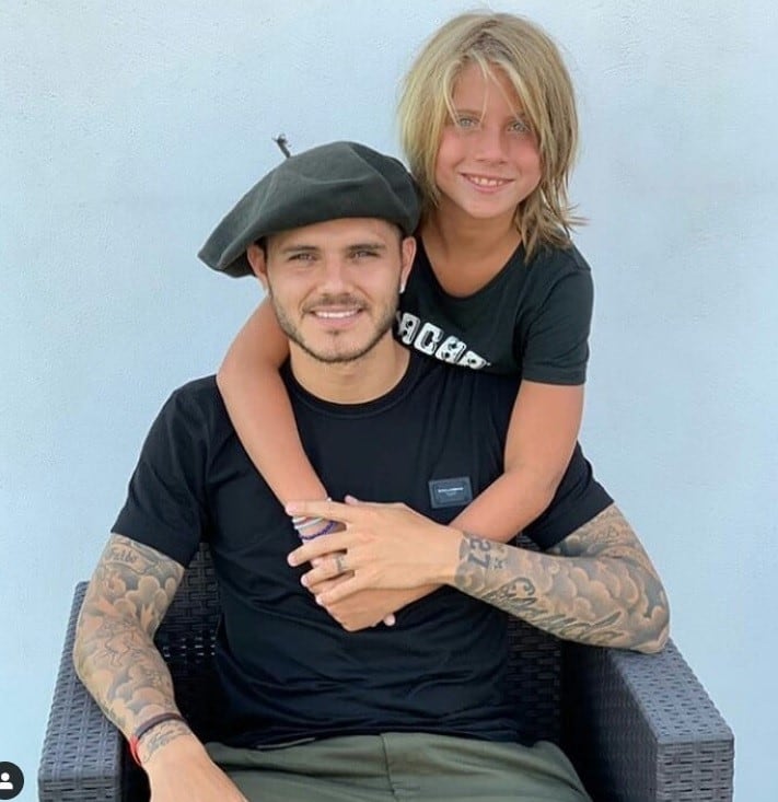 "Un secondo padre" o "Un segundo padre", las palabras de Valentino a Mauro Icardi. (Instagram)