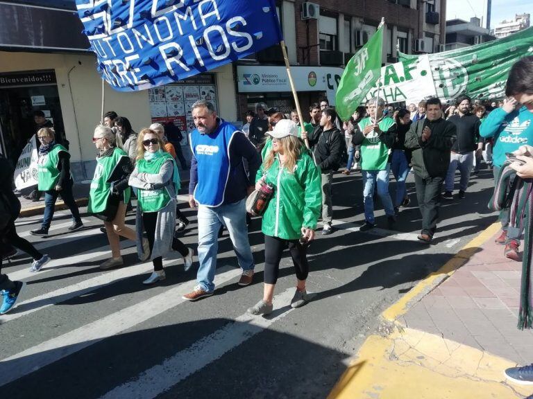 La concentración fue en la Casa de Gobierno.