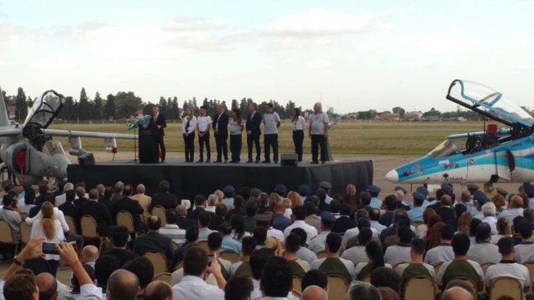 Mauricio Macri en el acto de Fadea.