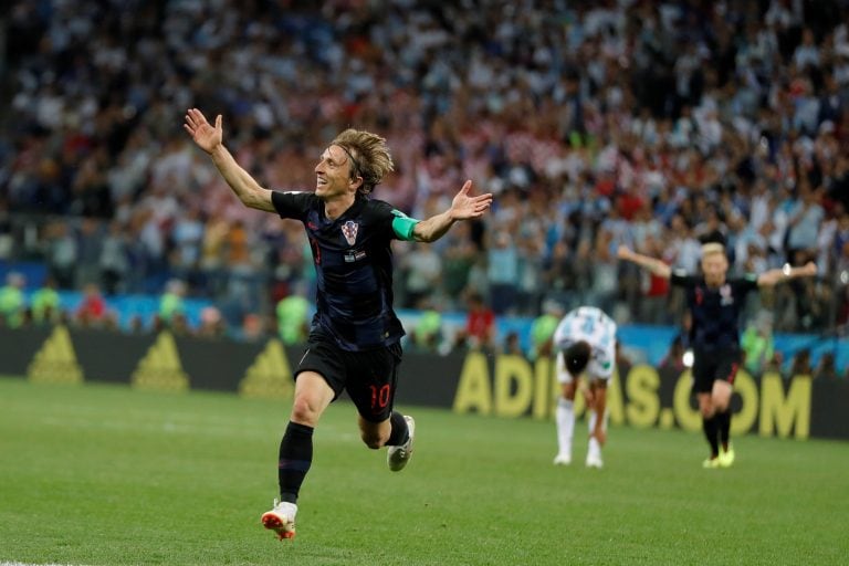 La euforia de Modric luego de su gol