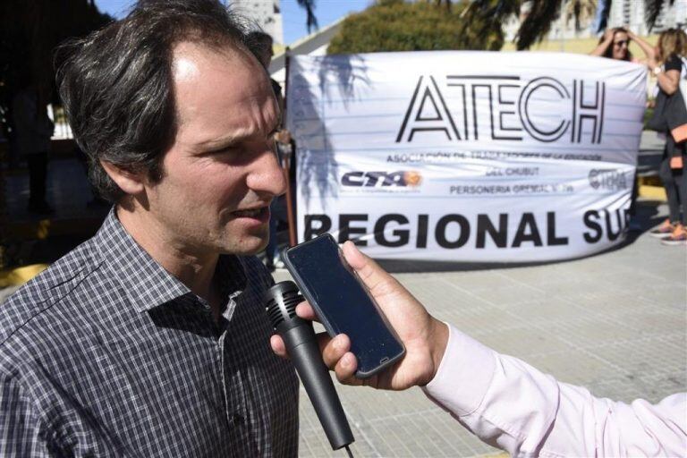 General de la Asociación de Trabajadores de la Educación del Chubut (ATECh) Regional Sur, Daniel Murphy.