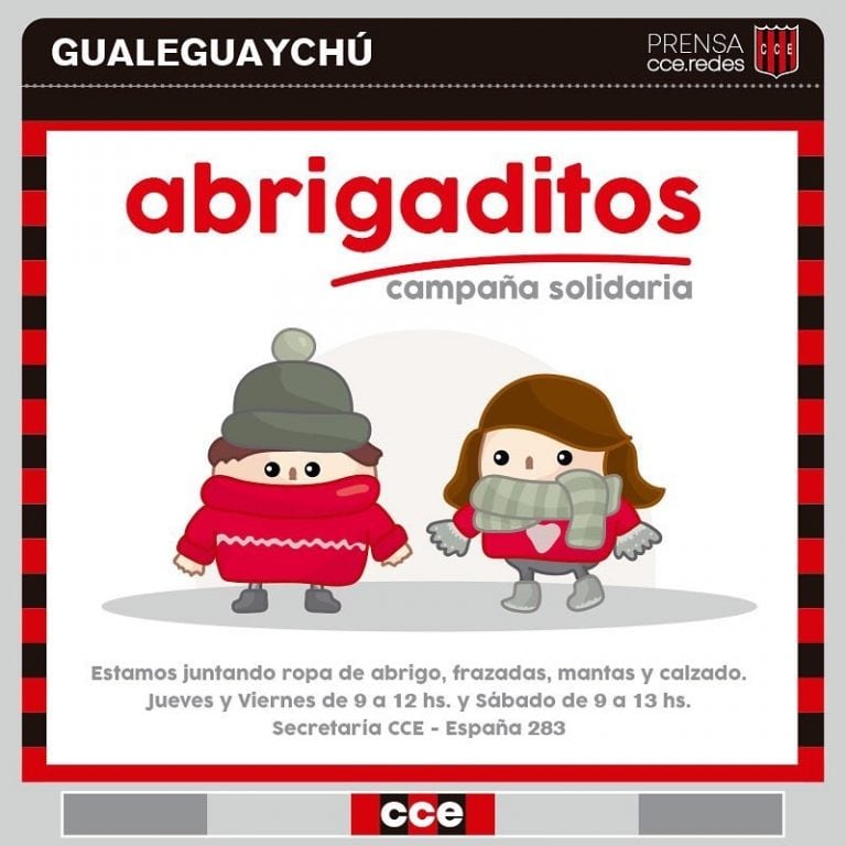 Campaña Solidaria ABRIGADITOS
Crédito: IG CCE